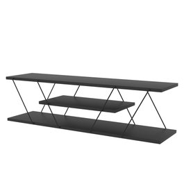 Hanah Home Soporte TV Canaz v2 Anthracite Gris, Tablero Partículas Melamina Metal, 120x33x33cm